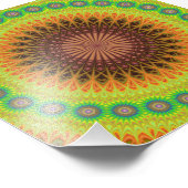 stercirkel Mandala Foto Afdruk (Hoek)