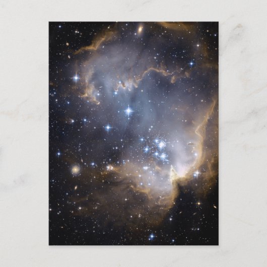 Sterclusters NGC 602 Galaxy Space Universe Briefkaart (Voorkant)