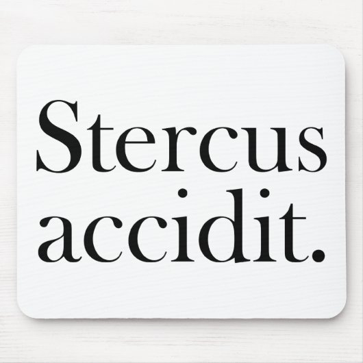 Stercus accidit muismat (Voorkant)