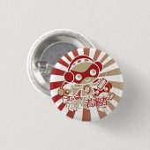 Stereo Mascot Ronde Button 3,2 Cm (Voorkant /achterkant)
