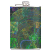 Stereo Punk Flame Fractal Heupfles (Voorkant)