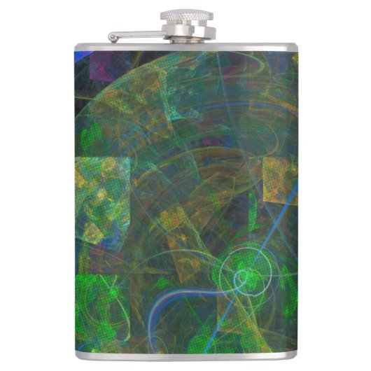 Stereo Punk Flame Fractal Heupfles (Voorkant)