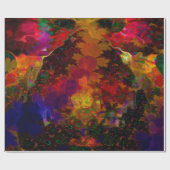 Stereo Trippin Psychedelic Abstract Cadeaupapier (Vlak)