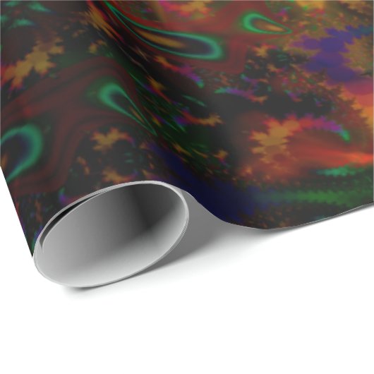 Stereo Trippin Psychedelic Abstract Cadeaupapier (Rol Hoek)