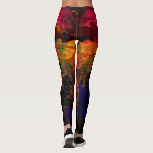 Stereo Trippin Psychedelic Abstract Leggings (Achterkant)