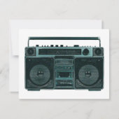 stereo-uitnodiging voor retro kaart (Voorkant)