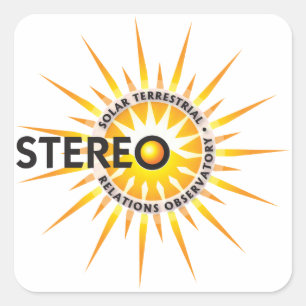 STEREO (Waarnemingspost voor zonnestraten) Vierkante Sticker