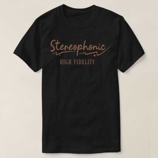 Stereofone high fidelity muziek t-shirt (Design voorkant)