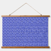 Stereogram 3d Heart Hands blue design hanging art Hangend Wandkleed (Voorkant)