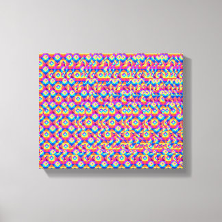 Stereogram Heart and Hands 3d poster Canvas Afdruk