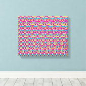 Stereogram Heart and Hands 3d poster Canvas Afdruk (Insitu (Houten vloer))