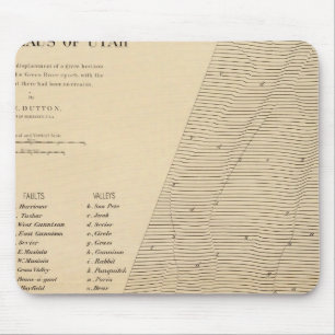 Stereogram van de waterverplaatsing Utah Muismat