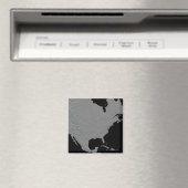 Stereoscopisch uitzicht van Noord-Amerika 2 Magneet (Insitu (Vaatwasser))