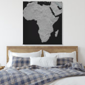 Stereoscopisch uitzicht van Noord-Amerika Canvas Afdruk (Insitu (Slaapkamer))