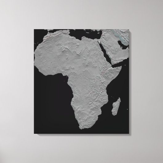 Stereoscopisch uitzicht van Noord-Amerika Canvas Afdruk (Voorkant)