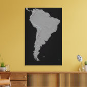 Stereoscopisch uitzicht van Zuid-Amerika Canvas Afdruk (Insitu (Woonkamer))