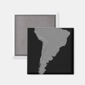 Stereoscopisch uitzicht van Zuid-Amerika Magneet (Voorkant / Achterkant)
