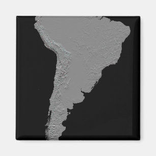 Stereoscopisch uitzicht van Zuid-Amerika Magneet