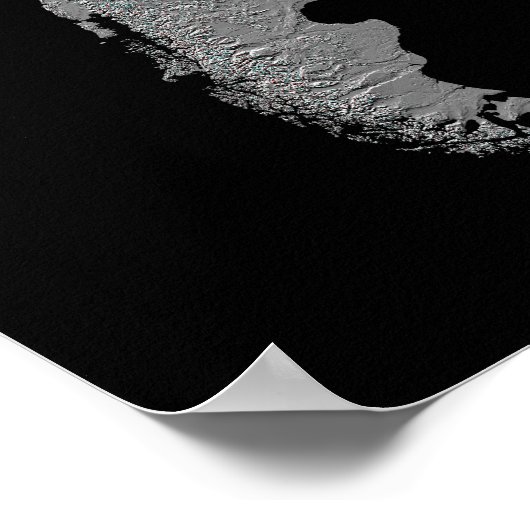 Stereoscopisch uitzicht van Zuid-Amerika Poster (Hoek)