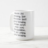 Stéréotype à l'air sympa Mug drôle (Devant gauche)