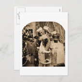 Stereoview - Kerstbezorging Feestdagenkaart (Voorkant / Achterkant)