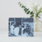 Stereoview - Kerstman? circa 1899 Feestdagenkaart (Staand voorkant)