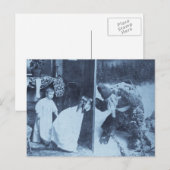 Stereoview - Kerstman? circa 1899 Feestdagenkaart (Voorkant / Achterkant)