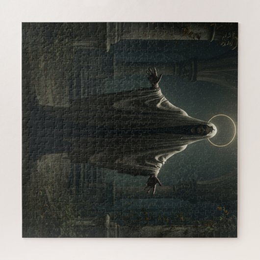 Sterfelijke Overlord Skelet in de Oude Sfeer Legpuzzel (Horizontaal)