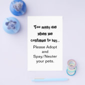 Steriliseer Adopteer Flyer (Enkel)