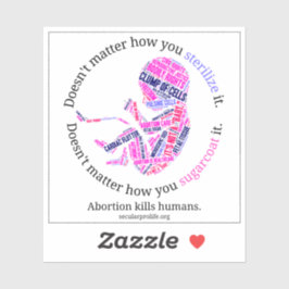 Steriliseren en suikerjas sticker