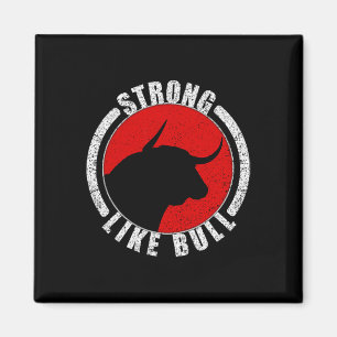 Sterk als Bull Bodybuilding en Power Lifting 1 Magneet