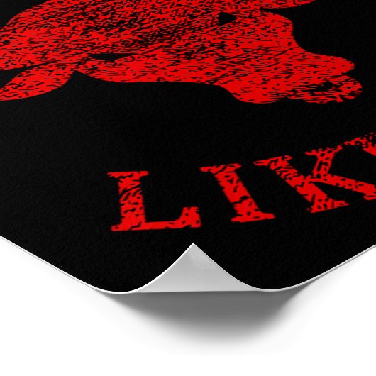 Sterk als Bull Bodybuilding en Power Lifting Poster (Hoek)