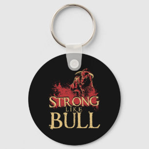 Sterk als een Bull Powerlift Bodybuilding 1 Sleutelhanger