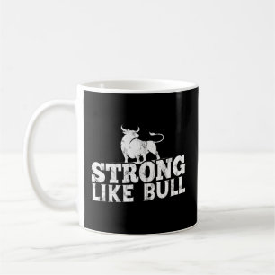 Sterk als een bull Powerlift Bodybuilding Koffiemok
