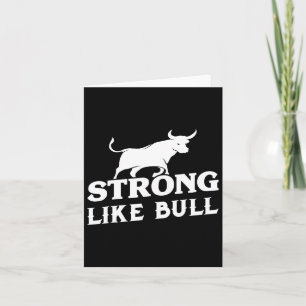 Sterk als een Bull Powerlifting Bodybuilding 3 Kaart