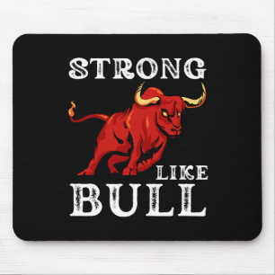 Sterk als een Bull Weight Powerlifting bodybuildin Muismat