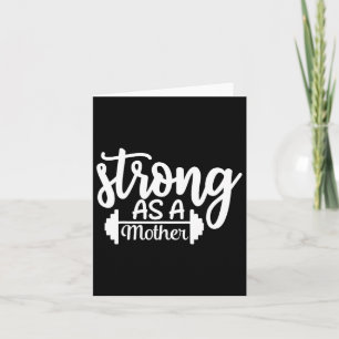 Sterk als een moeder oefening Fitness Workout Gym  Kaart