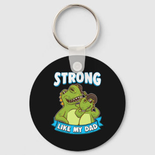 Sterk als mijn vader Kawaii Daddy Dinosaurus Vader Sleutelhanger