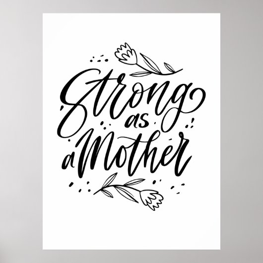 Sterk als moeder poster (Voorkant)