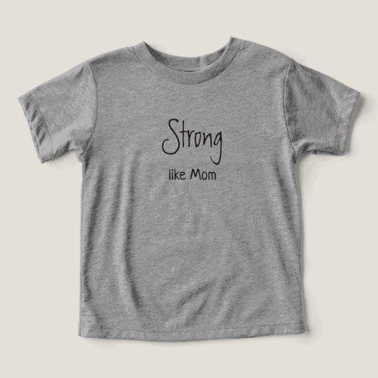 Sterk Als Moeder T-Shirt (Design voorkant)