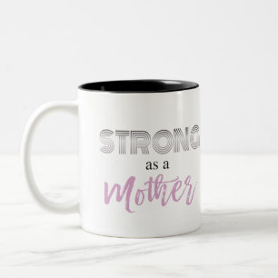 Sterk als Moederdag-cadeaupiloot Tweekleurige Koffiemok