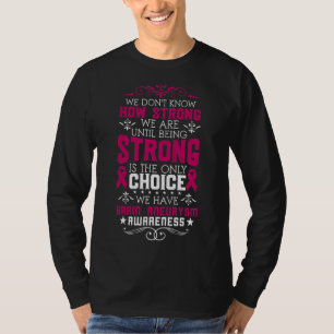 Sterk brein Aneurysm Awareness Chirurgische ingree T-shirt
