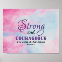 STERK COURAGEOUS Inspirerend Christelijk VROUW