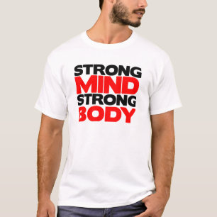 Sterk denkkrachtig lichaam t-shirt