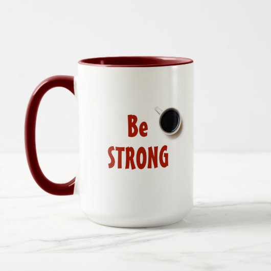 STERK ÉÉN Sip per keer Koffiekoffie-Mok Mok (Links)