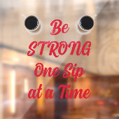 STERK ÉÉN Sip per Koffie Raamsticker (Vel 2)