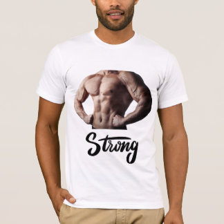 Sterk en krachtig - Muscle Body Fitness Design T-shirt