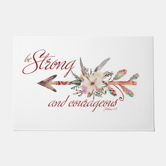 Sterk en moedig deurmat (Voorkant)