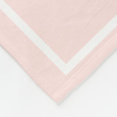 Sterk en moedig (Joshua) roze/zwart zijn Fleece Deken (Hoek)