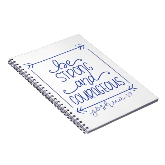 Sterk en moedig Notitieboek zijn (Rechterzijde)